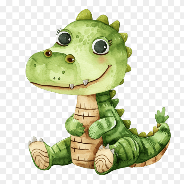 adorable alligator clipart