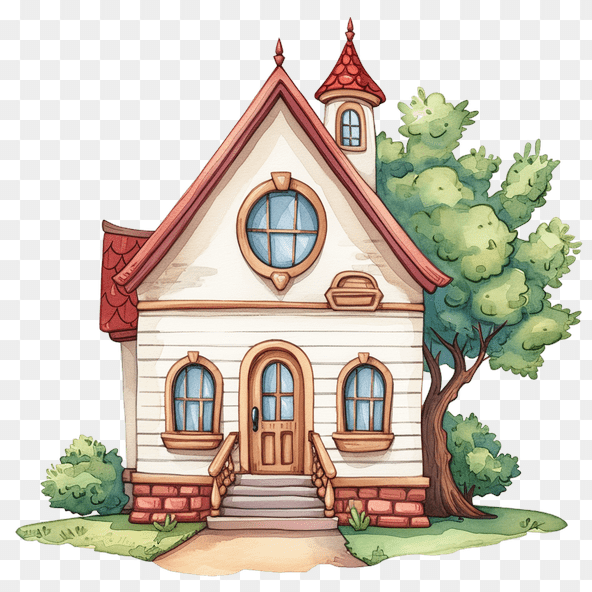 vintage schoolhouse clipart