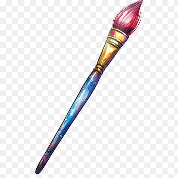 watercolor paintbrush clipart