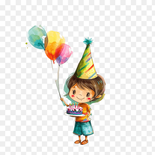 cute birthday boy clipart