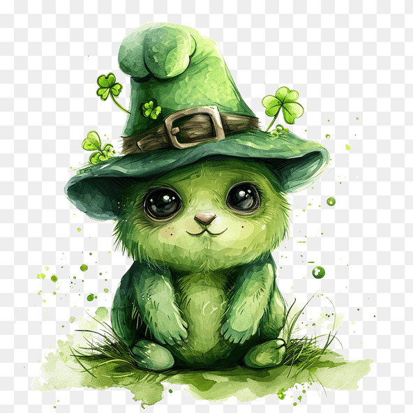 Cute Leprechaun Bear Clipart