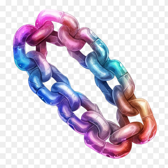 watercolor chains clipart
