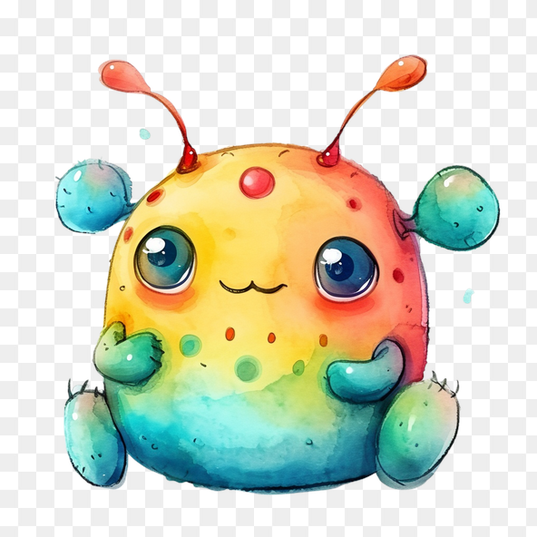Colored Monster Clipart
