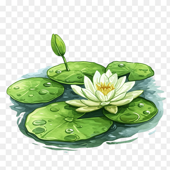 Water Lily Pond Clipart