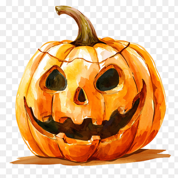smiling jack o lantern clipart