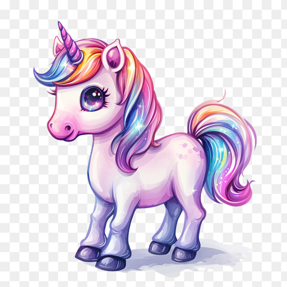 cute cartoon unicorn clipart
