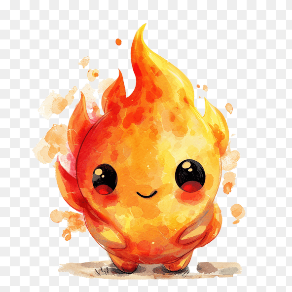 cartoon fire clipart