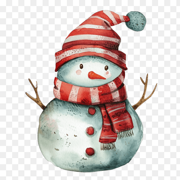 christmas snowman clipart