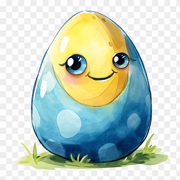 watercolor egg clipart