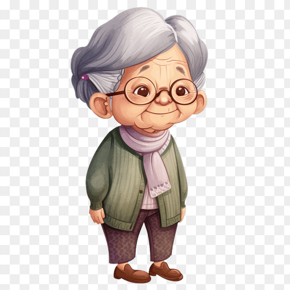smiling Grandma clipart