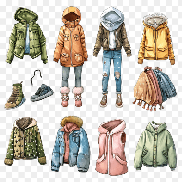 clothing set clipart