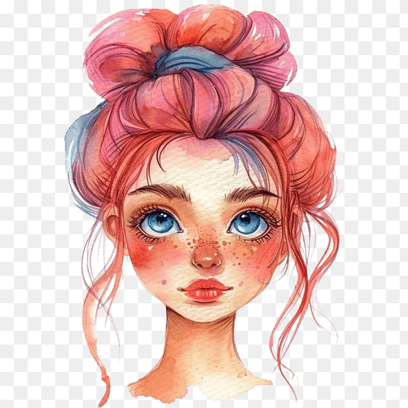 cartoon girl clipart