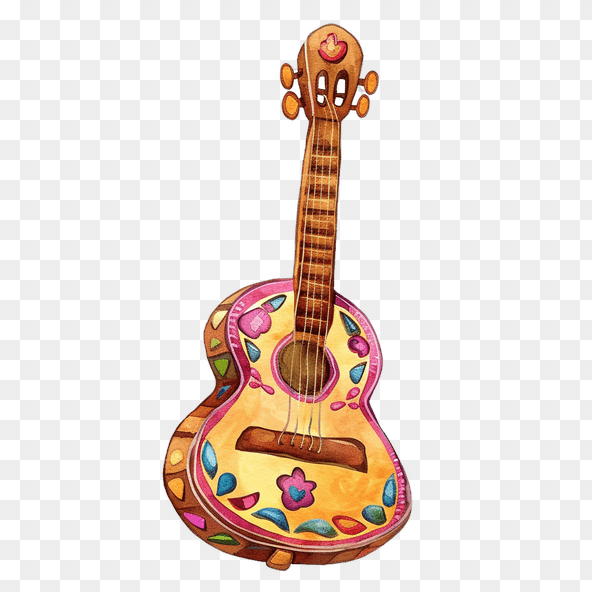 colorful guitar clipart