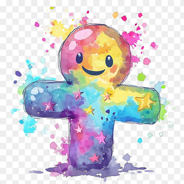 cross gingerbread man clipart