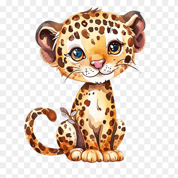baby jaguar clipart