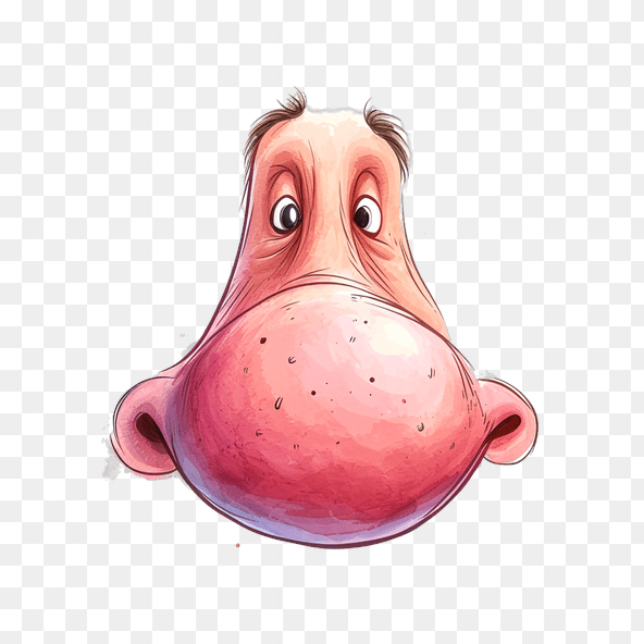 watercolor nose clipart