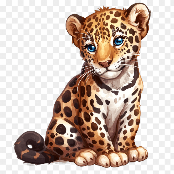 cute cartoon jaguar