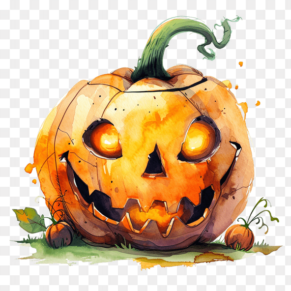 ugly halloween pumpkin clipart