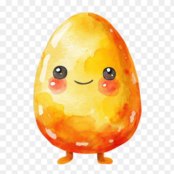 kawaii egg clipart