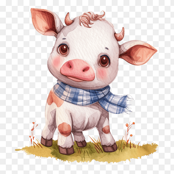 farm cow clipart