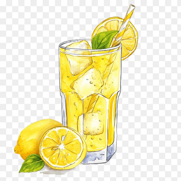 watercolor lemonade clipart