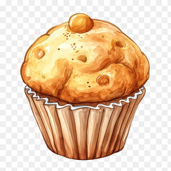 watercolor muffin clipart