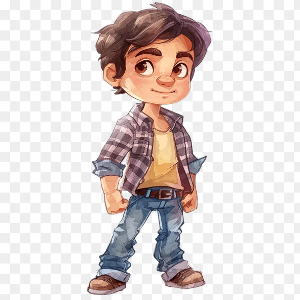 Handsome Cartoon Boy Clipart