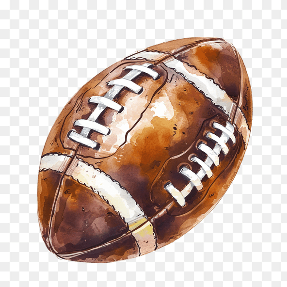watercolor football clipart