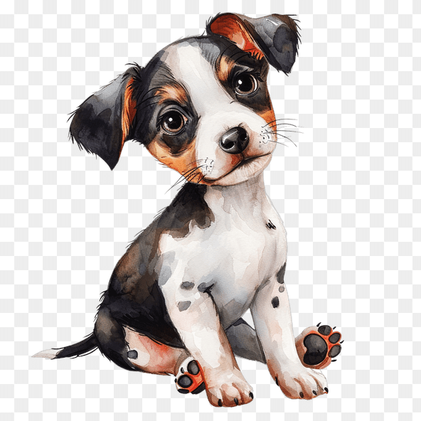 adorable puppy clipart
