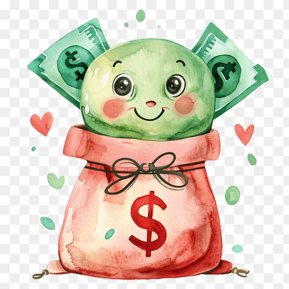 Cute Money Bag Clipart