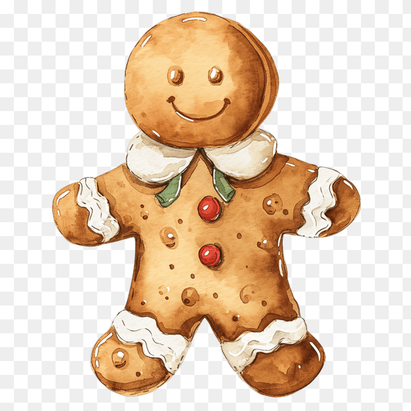 gingerbread man clipart