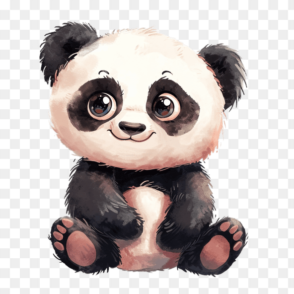 Cute Baby Panda Clipart