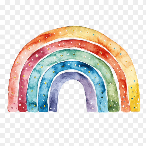 colorful rainbow clipart