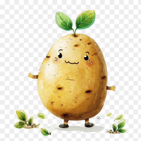 cute potato clipart