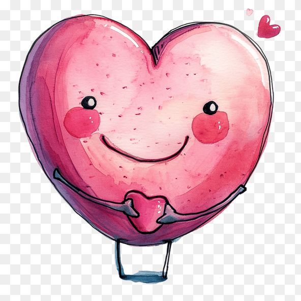 Cute Watercolor Heart Clipart