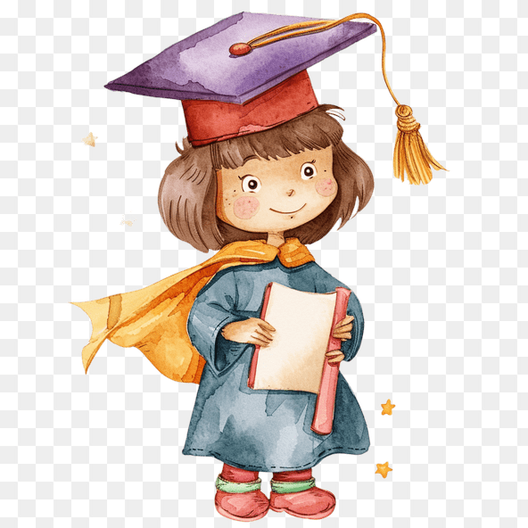 graduation clipart girl