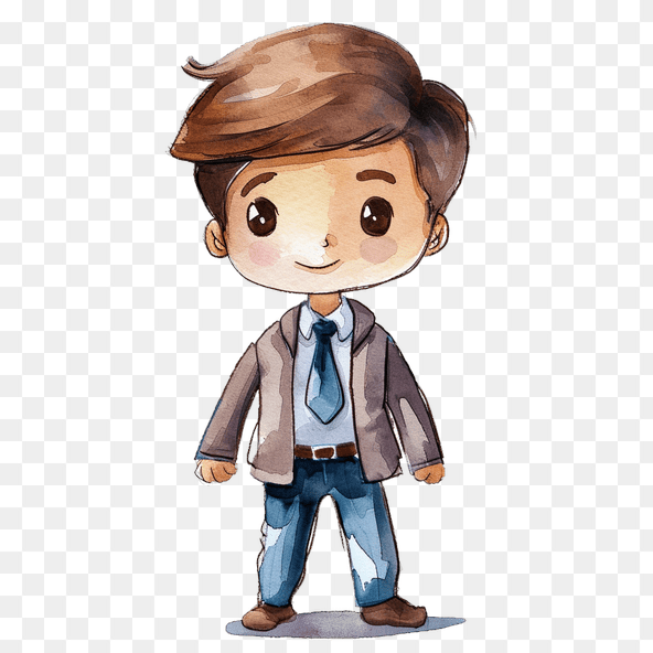 Cute Boy In Suit Clipart