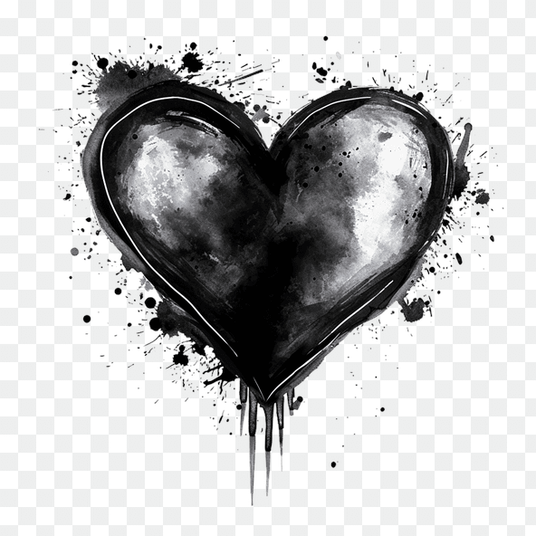 Black Heart clipart