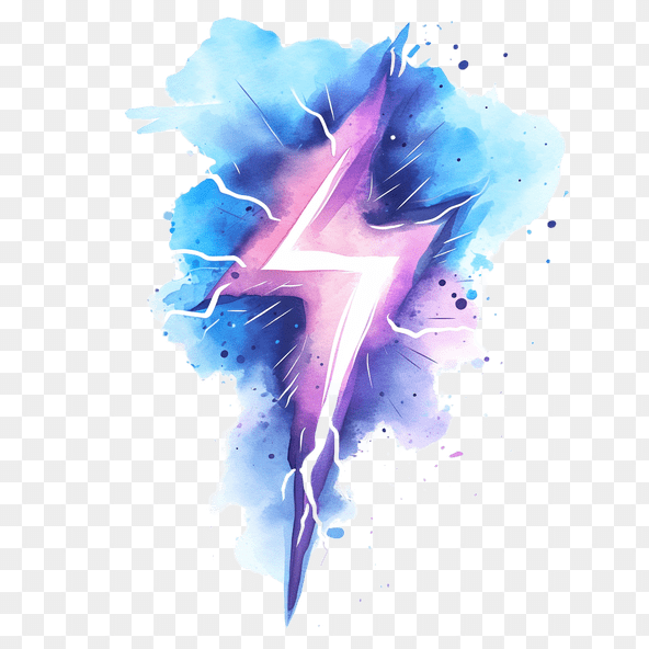 cute lightning bolt clipart