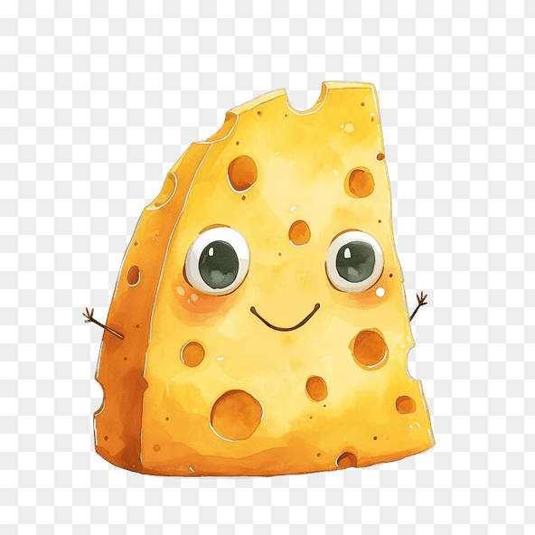 cheese character clipart