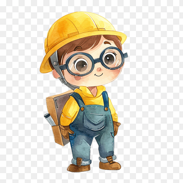 Cute Engineer Clipart