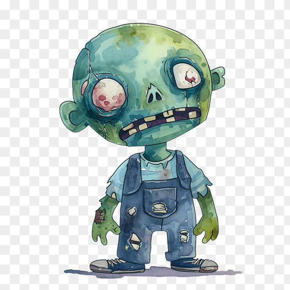 cute zombie clipart
