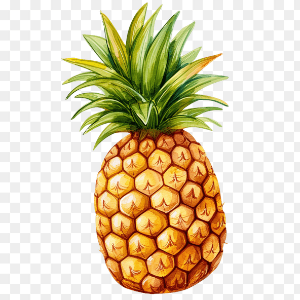 watercolor pineapple clipart