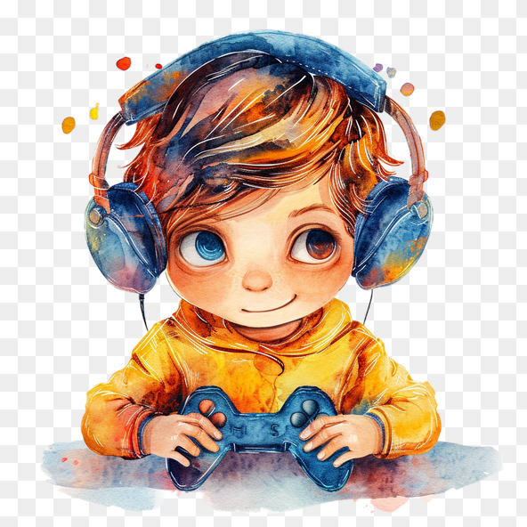 gamer boy clipart
