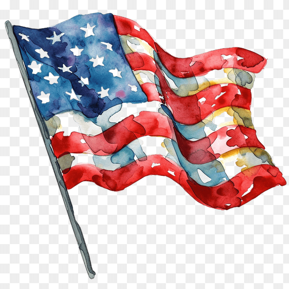 American Flag Patriotic Clipart