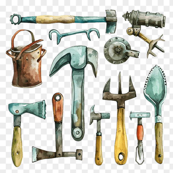 rusty tools clipart
