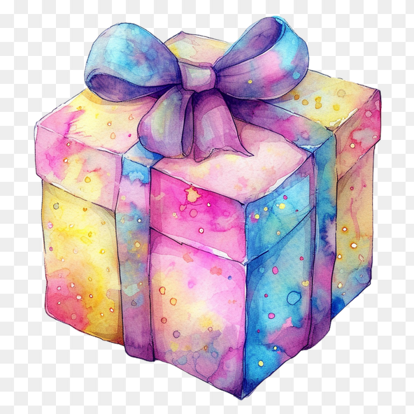 colorful gift box clipart