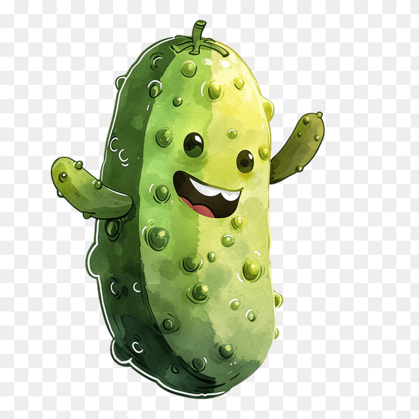 kawaii pickle clipart