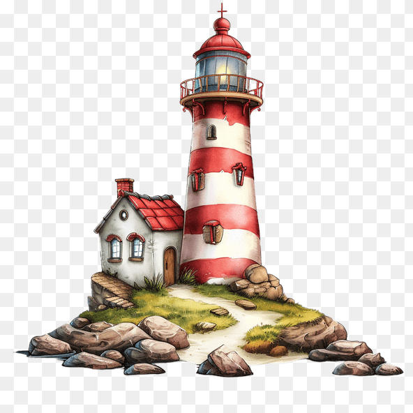 watercolor lighthouse clipart