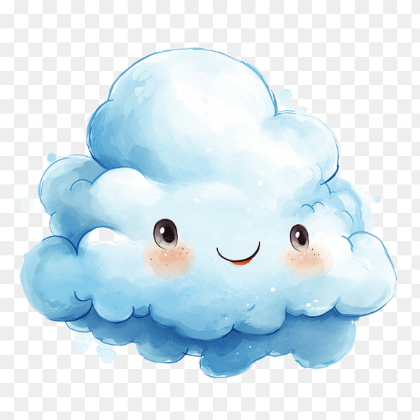 Cute Cartoon Cloud Clipart